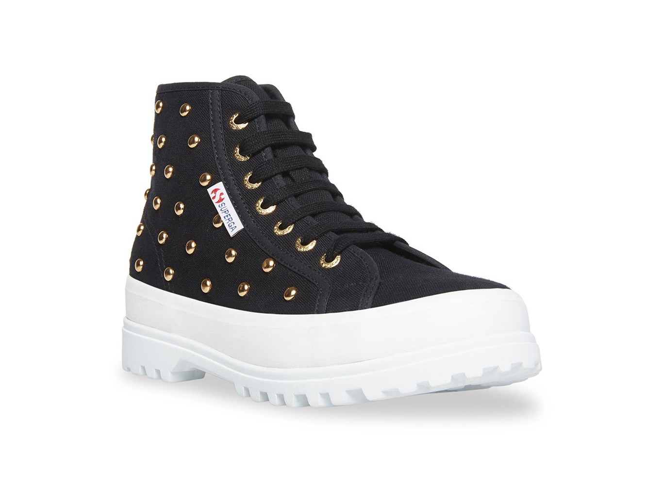 Botas Superga Mujer Negras - 2341 Alpina Studs - 082967TVX